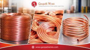 Copper wire coils and spools for industrial applications by Ganpati Wires